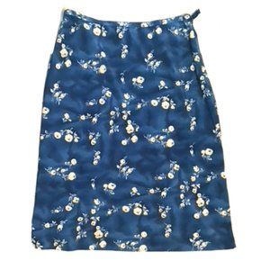 🌼💙 Enchanting Blue Floral Skirt 🌼🍊